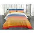 thumbnail image 3 of Ambesonne Sky Quilted Bedspread Set 3 Pcs, Majestic Dramatic Sunset, Queen Size, Multicolor, 3 of 5