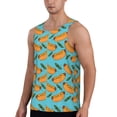 thumbnail image 2 of KLL Hot Dog 5 Print Men's Muscle Gym Workout Stringer Tank Tops Bodybuilding Fitness T-Shirts Tank Tops Men-X-Large, 2 of 7