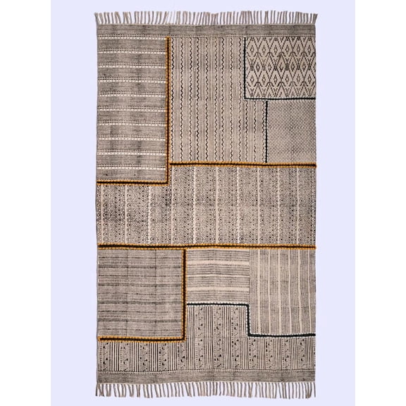 Indian cotton rug Home/office décor rug Hallway runner rug Kitchen Bathroom runner Block printed rug