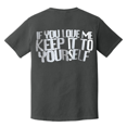 thumbnail image 3 of Ethel Cain 2025 Tour Merch Graphic Tee – Vintage 90s Style Fan T-Shirt If You Love Me Keep It To Yourself Print Dark Gray Tee, 3 of 4