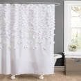 thumbnail image 1 of Lush Decor Rideau de Douche Lucia 72" x 72", Blanc, 1 of 6