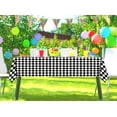 thumbnail image 4 of Black and White Diamond Checkered Tablecloth Girl Tea Themed Party Decoration Picnic Table Cloth Kitchen Dining Room Home Decor-60×84inch, 4 of 5