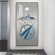thumbnail image 2 of Cuadro en lienzo de ciervo de lujo de estilo chino, carteles de montaña con geometría abstracta, impresiones para porche, sala de estar, decoración de pared sin marco, 2 of 5