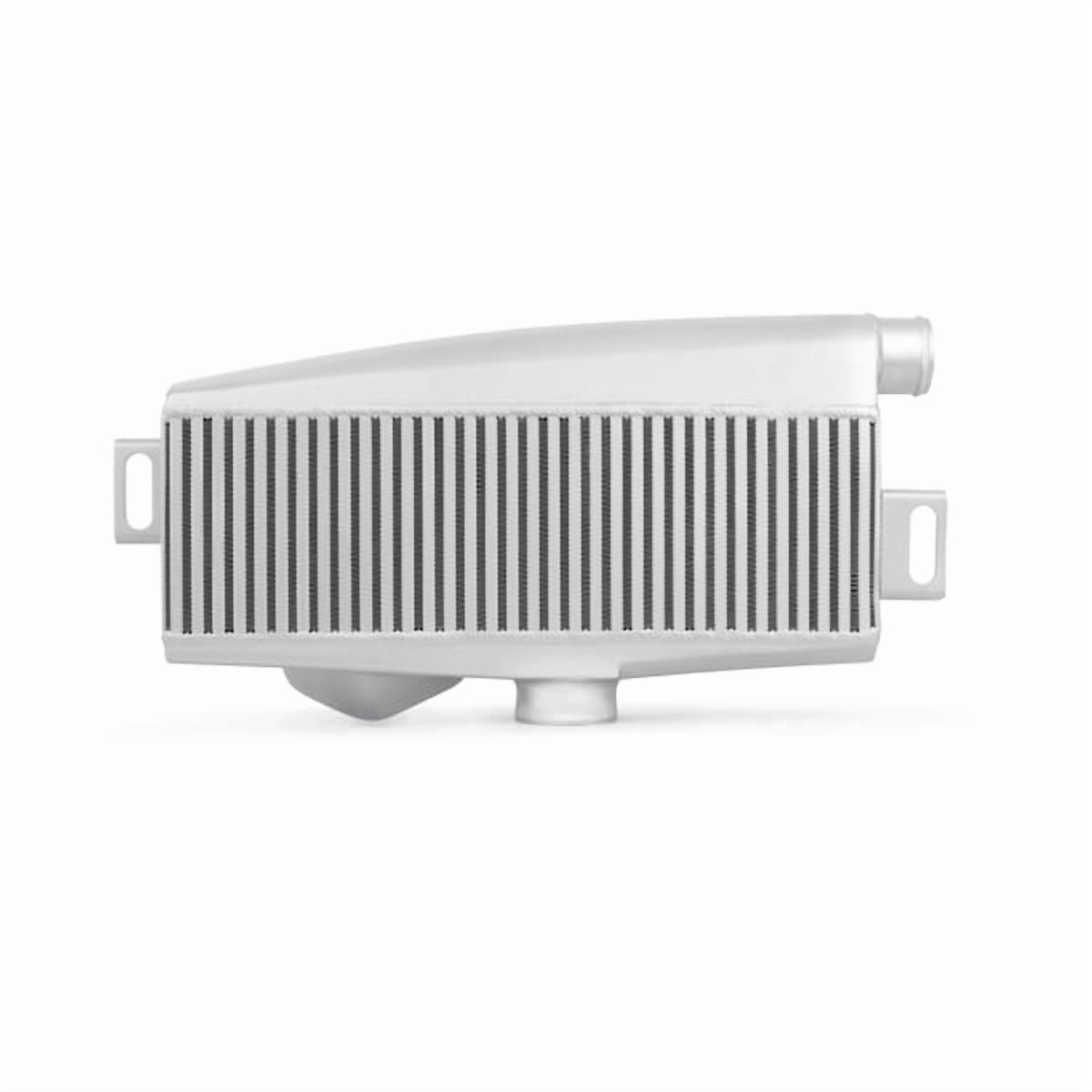 Mishimoto MMTMIC-WRX-01SLBL Top-Mount Intercooler Compatible With Subaru WRX/STI 2001-2007 Silver Cooler, Blue Hose