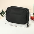 thumbnail image 5 of Unique Bargains Cosmetic Bag Large Capacity Makeup Bag Portable Storage Bag Women Cosmetic Pouch for Lipsticks Black, 5 of 7