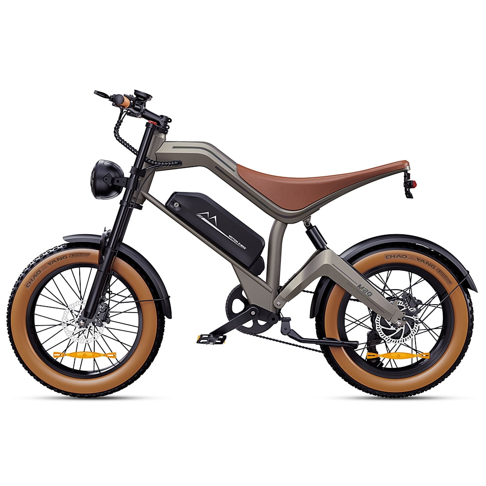 Electric Bike for Adults, 20" Fat Tire All-Terrain Electric Bicycle, Peak 1000W Motor 48V 15.6Ah Battery Up to 100 Miles 28MPH Ebike, UL2849