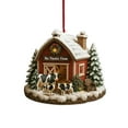 thumbnail image 2 of Acrylic Cow Ornament Farm Animal Christmas Decoration Hanging Ornament for Holiday Party Decor and Home Accent, 2 of 5