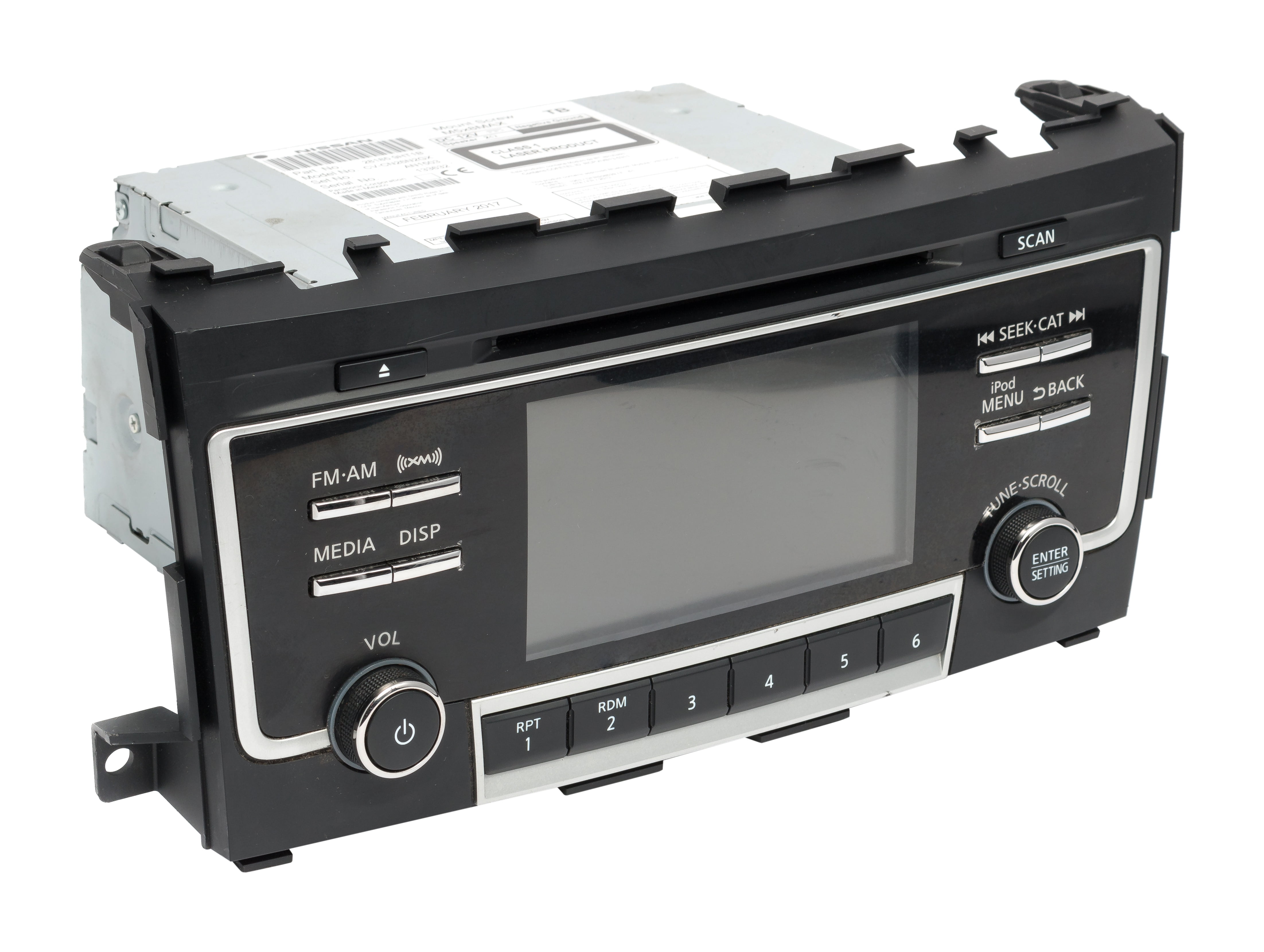 Restored 2017 Nissan Altima AM FM Radio XM Bluetooth Single Disc CD MP3 Player 281859HT1B (Refurbished)