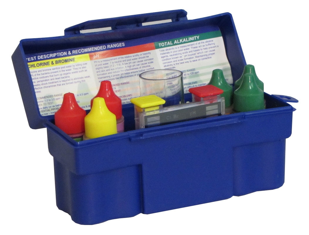 Swimming Pool Water Test Kit Ch, Br, pH, Tot Alk, Acid Demand