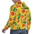 thumbnail image 6 of Lsque Colorful Vegetables Pattern Casual Men's Hoodie,Hooded Sweatshirt with Kangaroo Pocket,Pullover Hoodie-XX-Large, 6 of 7