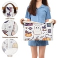 thumbnail image 5 of Yayeee Foldable Storage Basket for Shelves with Handles Set of 2 Waterproof Cloth Bins, White Magical Halloween, 5 of 7
