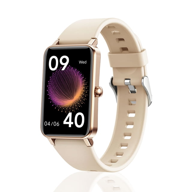Seitruly Reloj inteligente de oxígeno de frecuencia cardíaca V5.0 IP68 impermeable a prueba de sudor de sueño regalo Smartwatch hombres mujeres Relojes inteligentes Oro