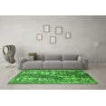 thumbnail image 3 of Ahgly Company Indoor Round Oriental Green Industrial Area Rugs, 5' Round, 3 of 4