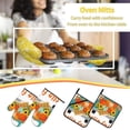 thumbnail image 5 of Pofeuu Hello Fall Farm Truck Print Oven Mitts and Pot Holders 4 pcs Set,High Heat Resistant 500 Degree Extra Thicken Long Kitchen Cotton Oven Glove for Cooking, 5 of 6