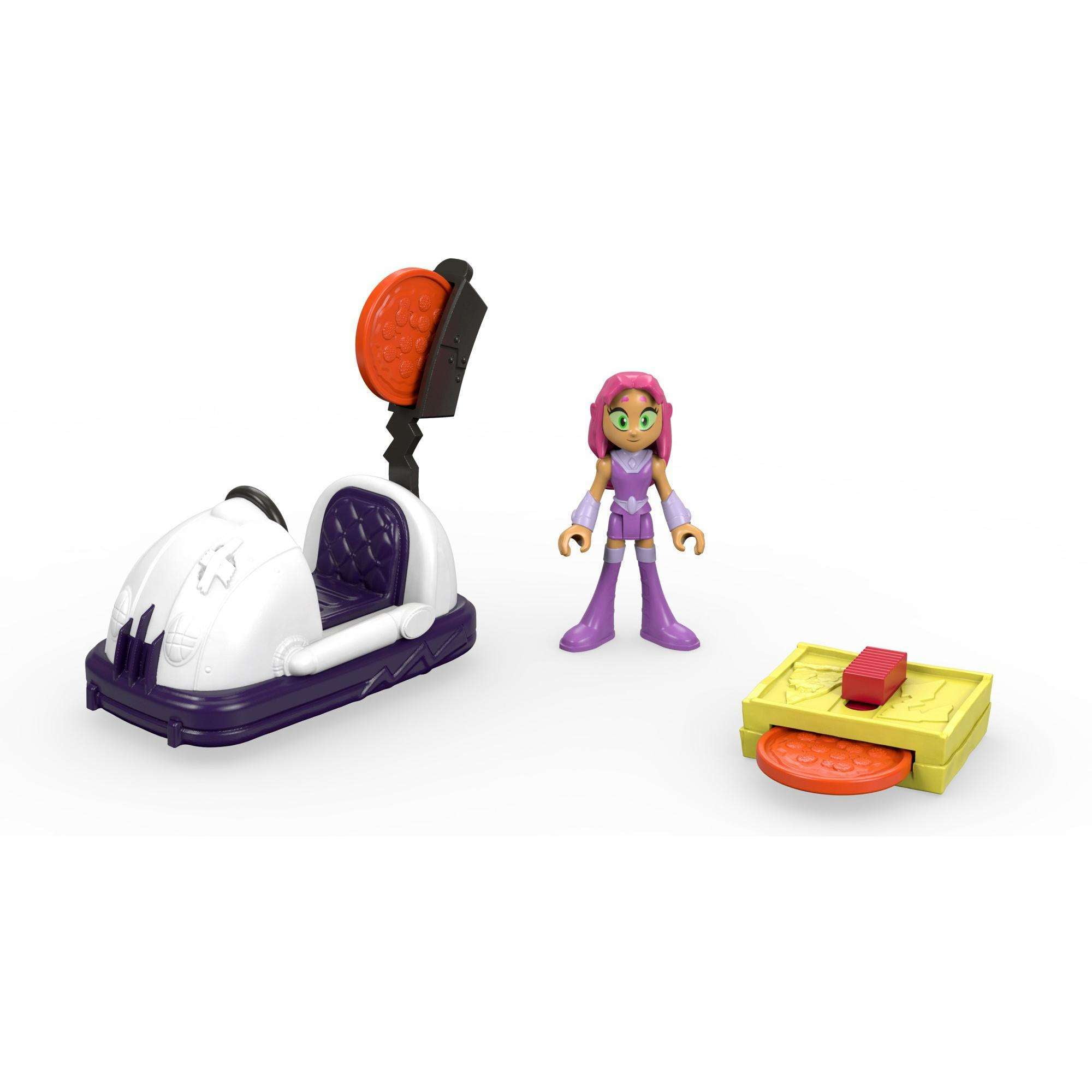 Imaginext Pizza Party Starfire 3-Inch Figure Set Fisher Price Teen Titans Go 