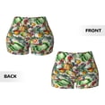 thumbnail image 5 of Picia Vegan1 Printed Workout Shorts for Women Seamless Scrunch Butt Lifting High Waisted Yoga Gym Booty Running Moisture-wicking Short Pants-Medium, 5 of 9