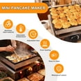 thumbnail image 6 of 900W 25 Holes Pancake Maker, Nonstick Baking Maker, Cupcake Maker Machine, Baking Maker with Precise Temperature 0-300℃, 8.8LB Waterproof Switch Non-Stick Surface for Breakfast Bar Catering, 6 of 9