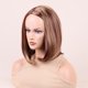 thumbnail image 3 of Peluca Femenina Cobertura Completa de Cabeza Moda Degradado Rubia Corta Lisa Cabello Peluca con Botón Interno, 3 of 10
