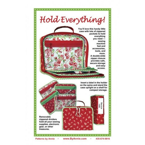 By Annie Sewing Pattern Hold Everything Organiser Bags