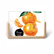 Tangerine Fruit Tasty Healthy Watercolor Photo Wooden Photo Frame Tabletop Display