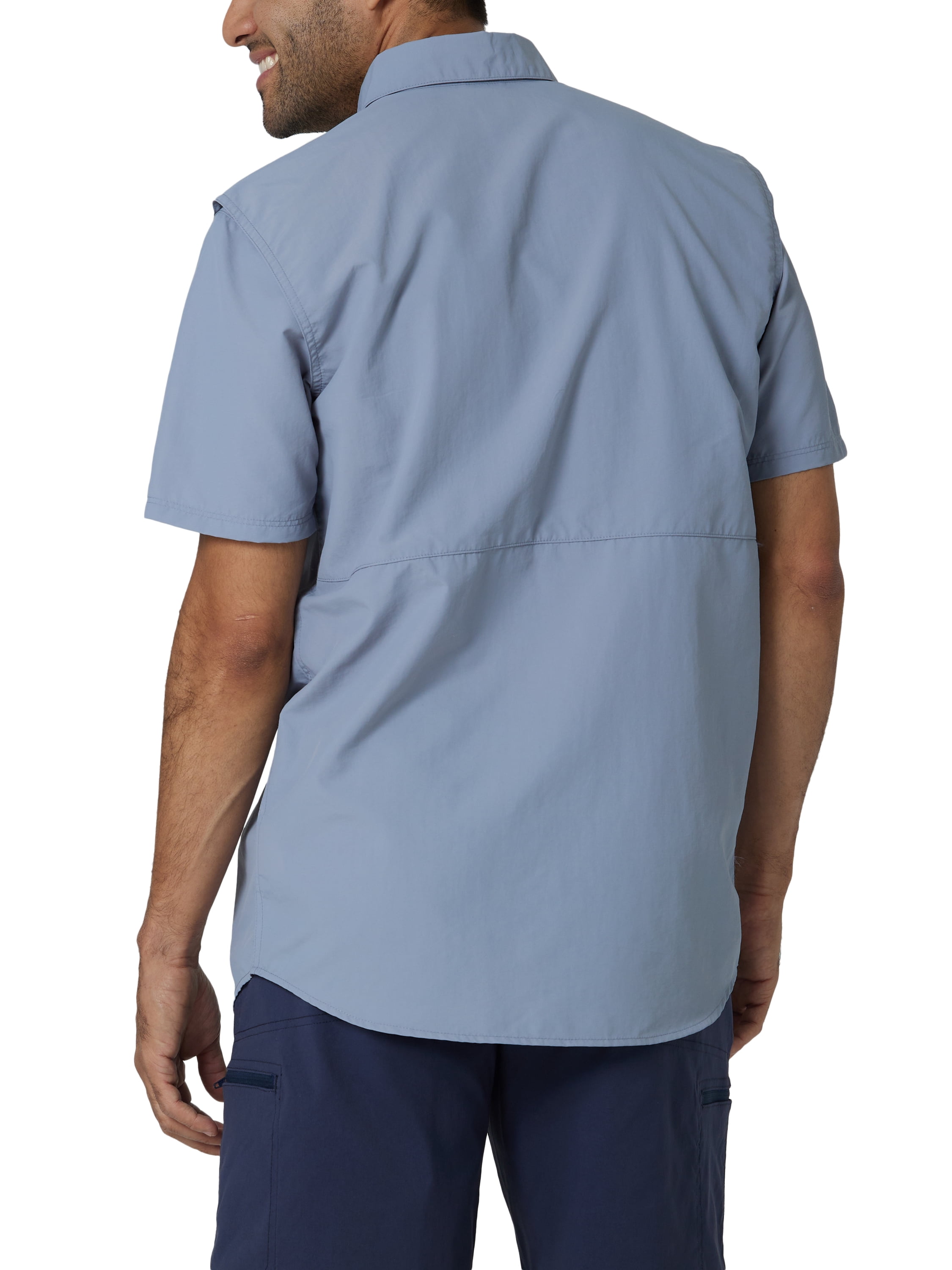 Wrangler® Men's Outdoor Short Sleeve Fishing Shirt with UPF 40 Protection, Sizes S-5XL