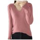 thumbnail image 1 of Gibobby Suéter de Mujer Suéter de mujer con forma clásica, cuello en V, manga larga, de punto ligero (Rosa, Unitalla), 1 of 4