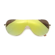 Dime 0688 Polarized Sunglasses Shield/pilot 100% Uv Rays Protection Oversized