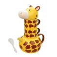 thumbnail image 1 of Giraffe Tea Set Teapot Set for Boys Girls with 2 Cups and Lid Milk Cup Porcelain Teapot Set Compatible with Kitchen Home Desk Travel - Good, 1 of 5