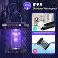 thumbnail image 5 of Fly Killer, Matamoscas eléctrico profesional con IP65 a prueba de agua, luces solares Bug Zapper Insect Killer Mosquito Killer Lamp Interior Solar & USB Powered Outdoor para Camping Senderismo Fiesta JFHHH pequeña, 5 of 5