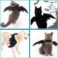thumbnail image 5 of Halloween Pet Clothes Black Bat Wings Harness Costume, Cute Artificial Bat Wing Cosplay Cat Dog Halloween Party for Pet Supplies (black), 5 of 7