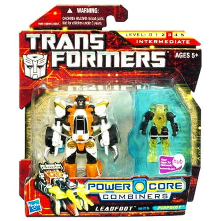 Power Combiner - Transformers Power Core Combiners Leadfoot with Pinpoint Action Figure 2-Pack