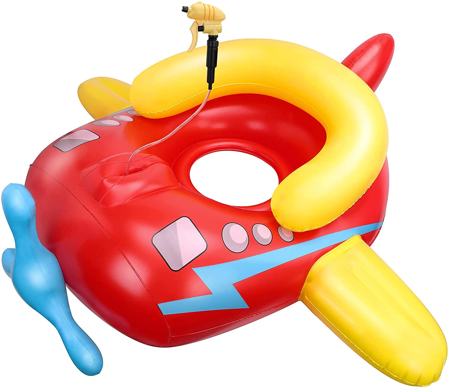 Pool Float with Squirt Summer Inflatable Rideon with 2 Handles Raft
