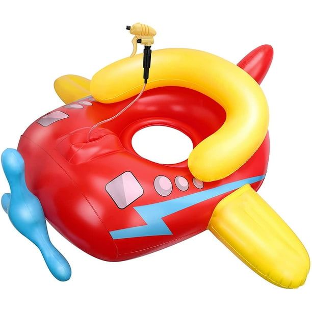 Pool Float with Squirt Summer Inflatable Rideon with 2 Handles Raft