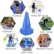 thumbnail image 4 of Conos de señal de entrenamiento de plástico de 9 pulgadas, conos deportivos, conos marcadores de campo de agilidad para entrenamiento de fútbol, ​​entrenamiento de baloncesto, actividades o eventos a, 4 of 4