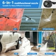 thumbnail image 7 of Homdox 1500 Cordless Pressure Washer with 40V Rechargeable Battery, 1080PSI Pressure Washer Battery Powered with 20FT Hose, Cordless Power Washer with 6 in 1 Nozzle for Car Yard Driveway Garden, Blue, 7 of 7