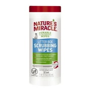 Nature’s Miracle Litter Box Scrubbing Wipes, 30 Count