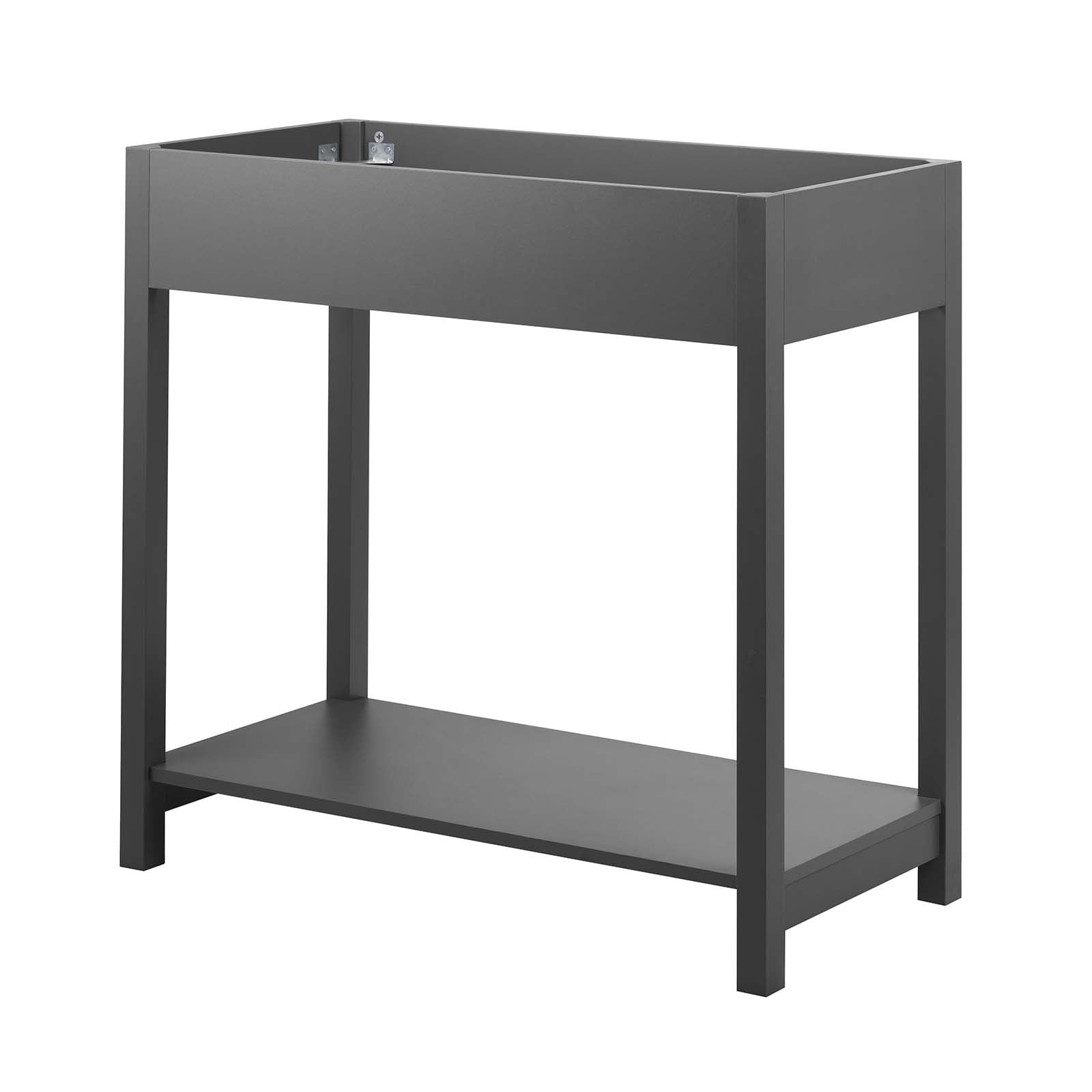 Modway Altura 36" Bathroom Vanity Cabinet (Sink Basin Not Included) in Gray