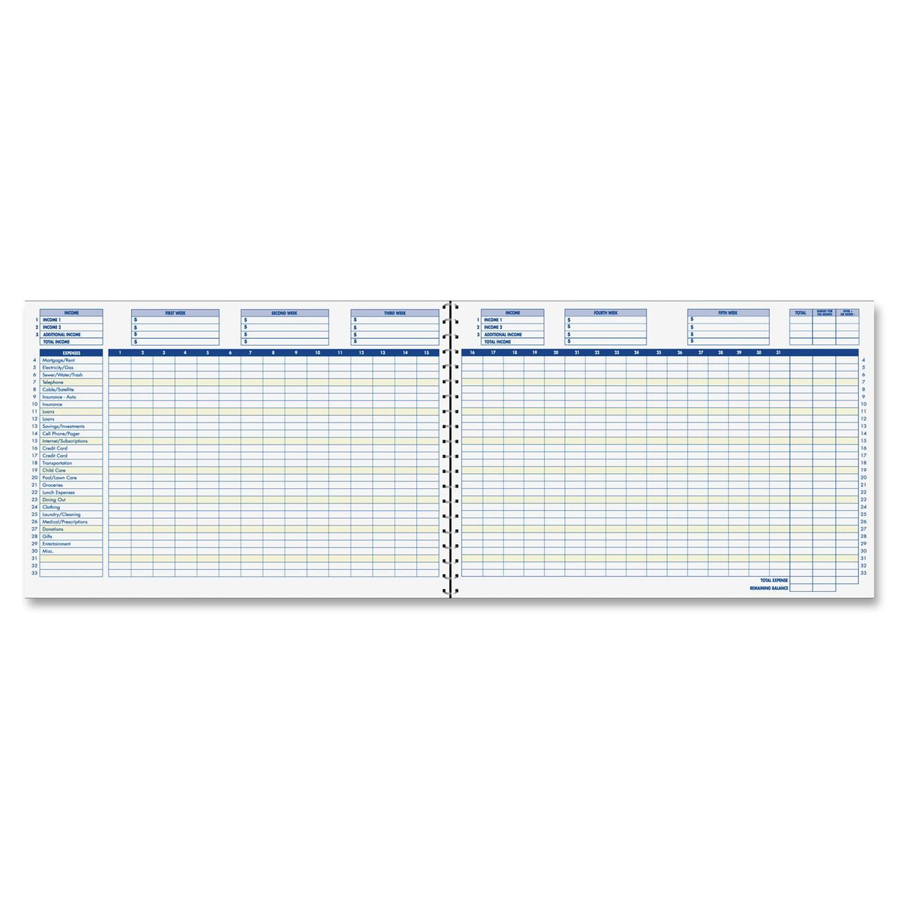Adams Home/Office Budget Record Book