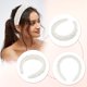 thumbnail image 3 of Diadema esponjosa y suave de Unique Bargains, banda para el cabello de color sólido para mujeres, bandas de cabello de perlas falsas, diadema suave y esponjosa blanca, 3 of 7
