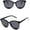 4 Black Gray, variant on Sunglasses Women Vintage Metal Mirror Vintage Sun Glasses Female UV400