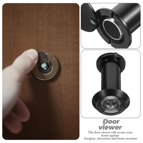 HONMEET Anti-Theft Door Viewer Wide Angle Zinc Security Peephole for Front Door 1 Piece