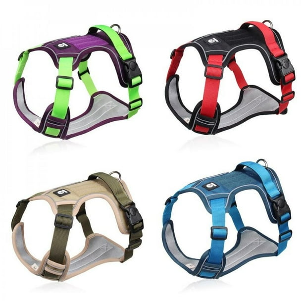 Reflective Heavy Duty Dog Pet Harness Adjustable Padded Extra Big Large