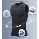 thumbnail image 4 of Guardurnaity Camisetas de compresión de pecho para hombres, adelgazantes y de ajuste cómodo, camiseta de compresión para fitness Camisetas negro l, 4 of 6