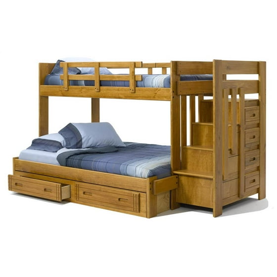 100 in. Twin Over Full Bunk Bed - Walmart.com