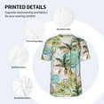 thumbnail image 5 of Fotbe Watercolor Palm Tree Baseball Jersey Shirt for Men and Women, Casual Short Sleeves Button Down T-Shirt-Medium, 5 of 9