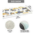 thumbnail image 3 of Bath Mat Soft Plush Non-Slip Absorbent Bathroom Rugs 39"x20" Excavator Dump Truck, 3 of 8