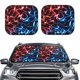 thumbnail image 2 of Balery Red And Blue Lightning Parasol para parabrisas de coche de 2 piezas | Parasol plegable para parabrisas delantero de coche para la mayoría de sedanes-Medium, 2 of 6