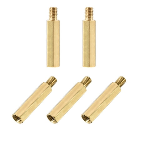 

M5 x 30 mm + 7 mm Male to Female Hex Brass Spacer Standoff 5pcs