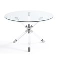 thumbnail image 1 of Home Gear Acrylic and Stainless steel 47” Round Dining Table, 1 of 2