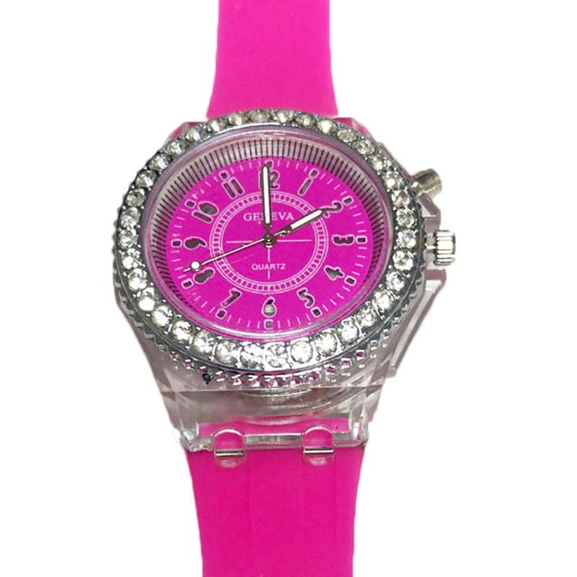 Reloj electrónico transparente para estudiantes, hombres y mujeres, tendencia neutra, cuarzo, luminoso, resistente al agua, reloj deportivo de silicona